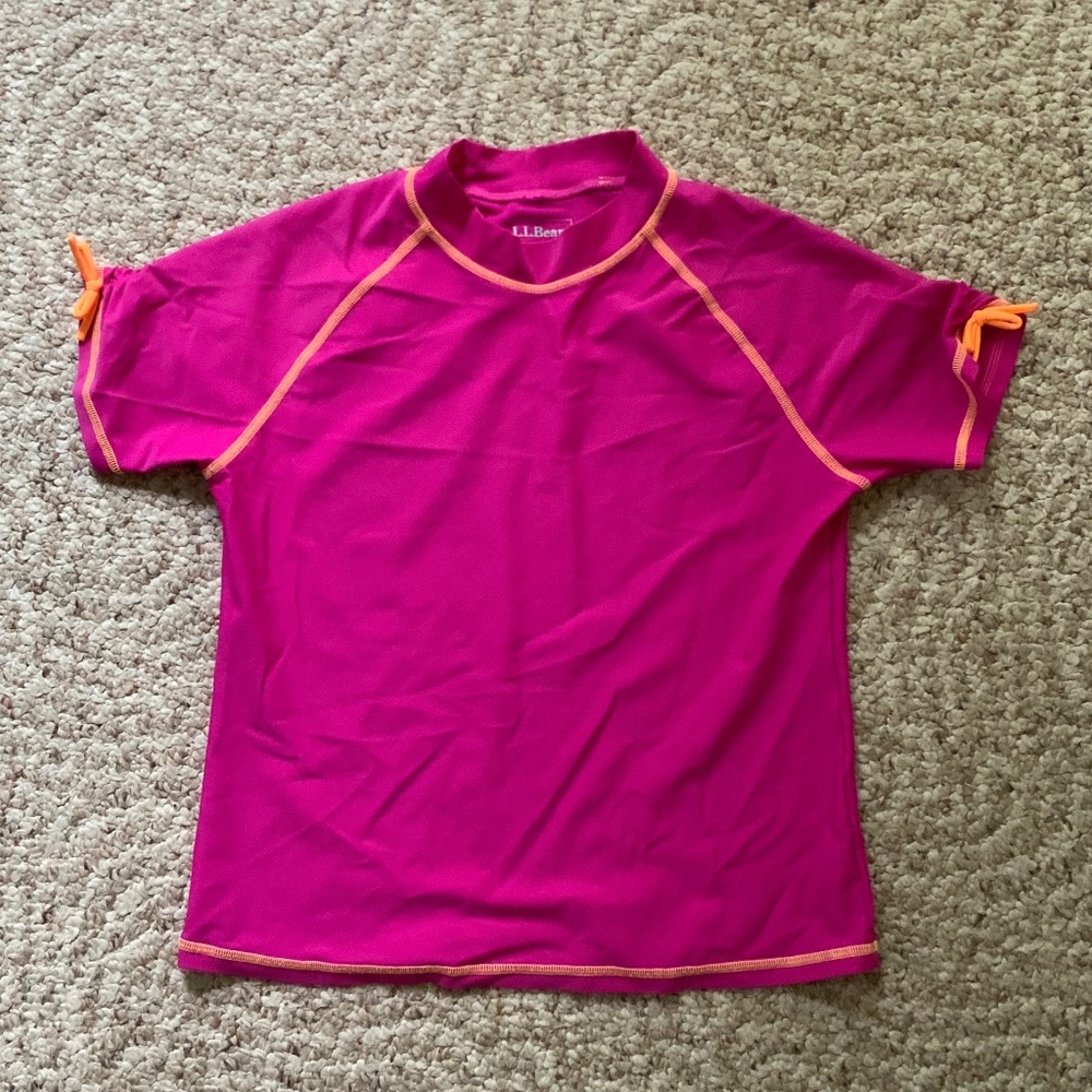 LL Bean Swim Rash Guard L(14/16) UPF50